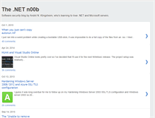 Tablet Screenshot of dotnetnoob.com